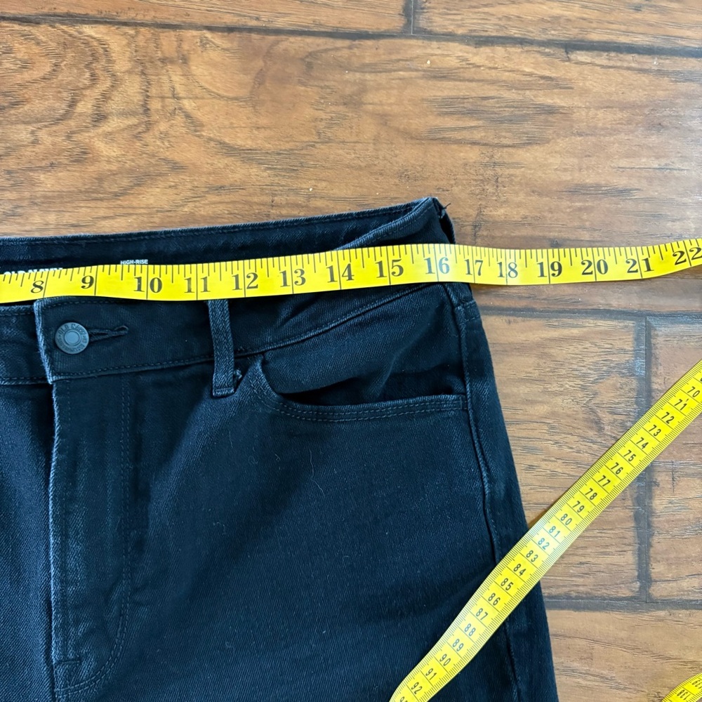 Lot of 2 Women’s High Waisted Old Navy Black and Blue Denim Skinny Jeans Size 12 - Picture 12 of 14
